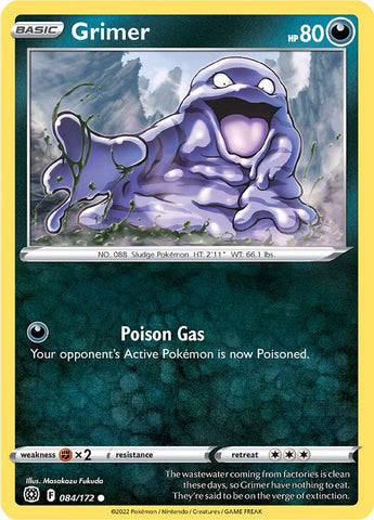 Grimer (084/172) [Sword & Shield: Brilliant Stars] Reverse Holofoil