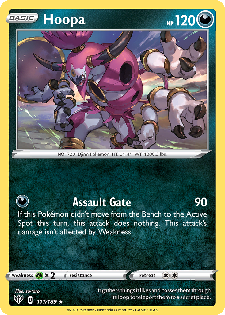 Hoopa (111/189) [Sword & Shield: Darkness Ablaze] Reverse Holofoil