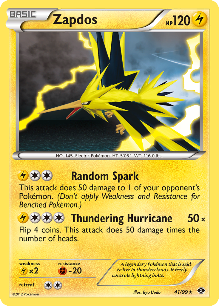 Zapdos (41/99) [Black & White: Next Destinies] Reverse Holofoil