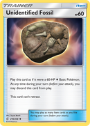 Unidentified Fossil (210/236) [Sun & Moon: Unified Minds] Reverse Holofoil