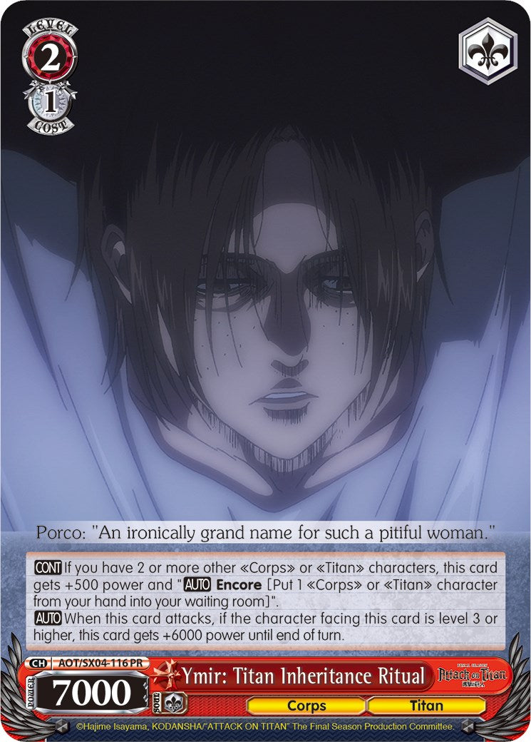 Ymir: Titan Inheritance Ritual [Attack On Titan: Final Season]