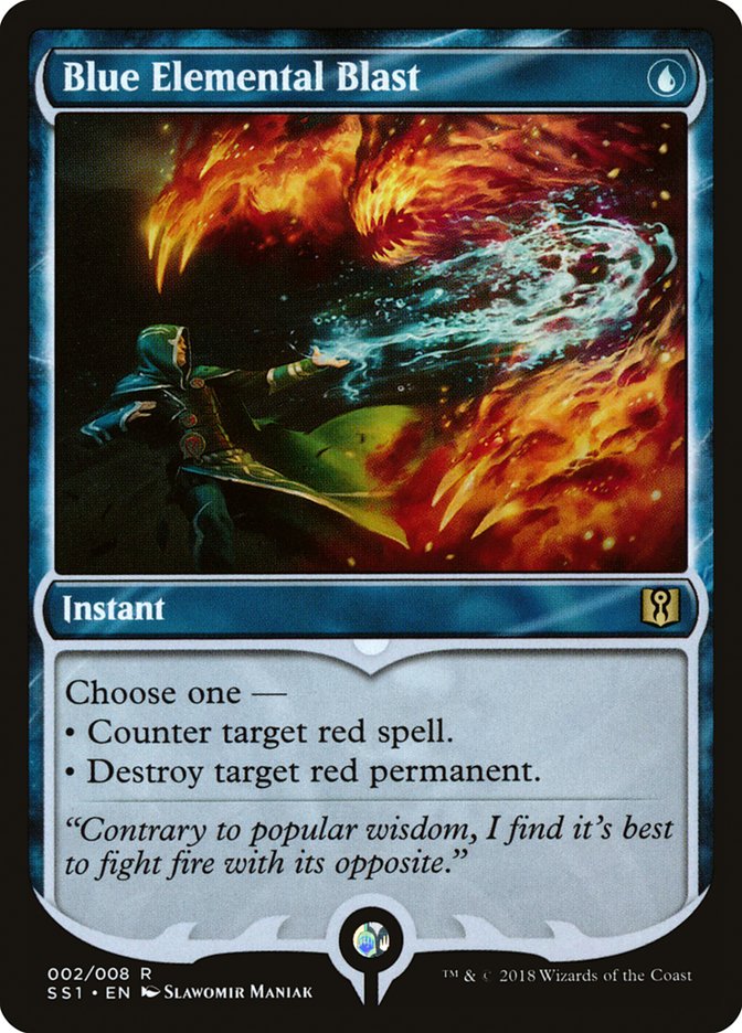 Blue Elemental Blast [Signature Spellbook: Jace] Foil