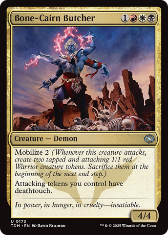 Bone-Cairn Butcher [Tarkir: Dragonstorm] Foil