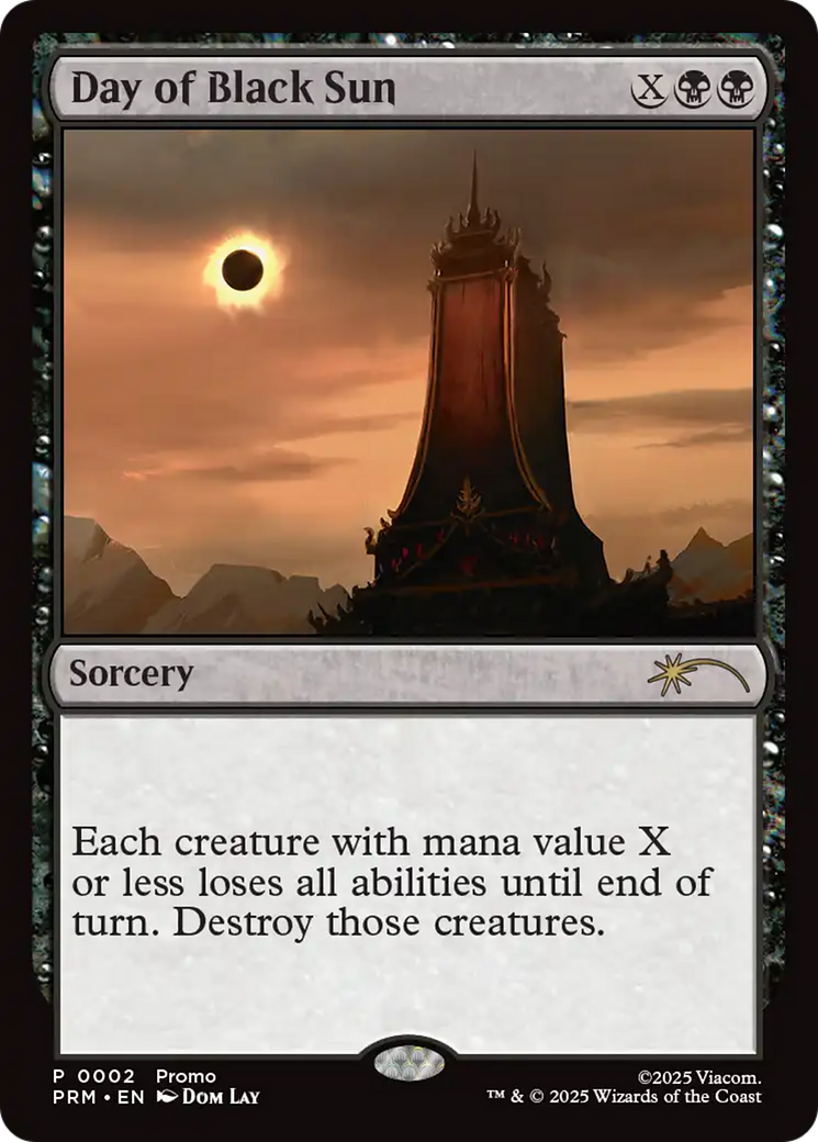 Day of Black Sun [Avatar: The Last Airbender Promos] Foil