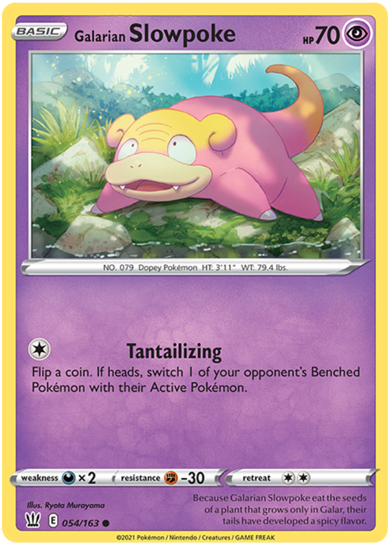 Galarian Slowpoke (054/163) [Sword & Shield: Battle Styles] Reverse Holofoil