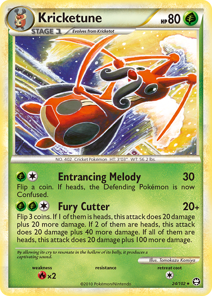 Kricketune (24/102) [HeartGold & SoulSilver: Triumphant] Reverse Holofoil