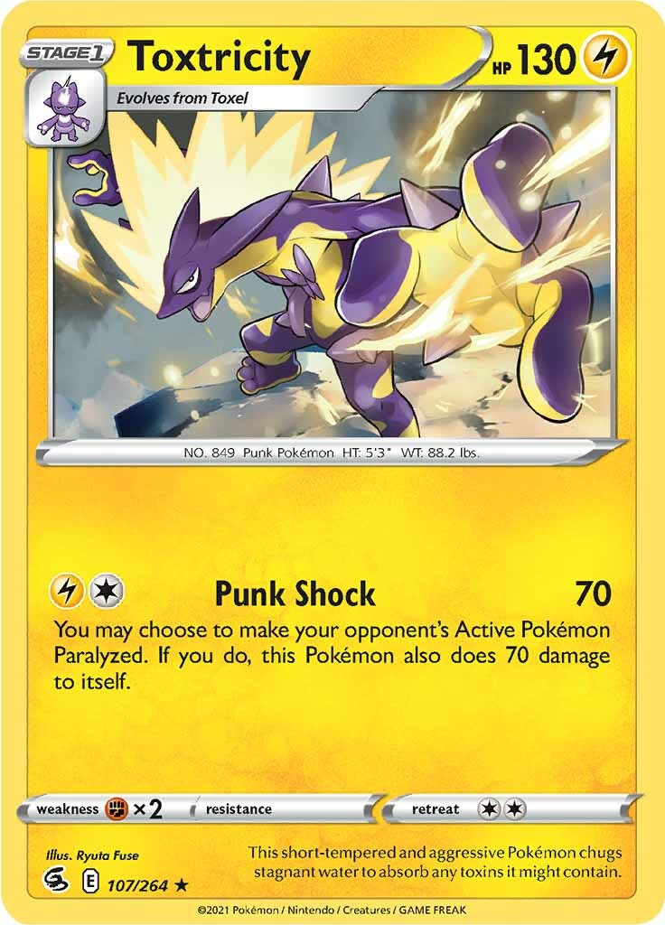 Toxtricity (107/264) [Sword & Shield: Fusion Strike] Reverse Holofoil