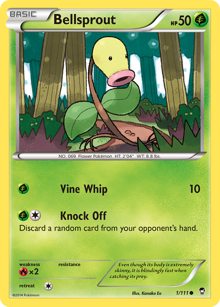 Bellsprout (1/111) [XY: Furious Fists] Reverse Holofoil