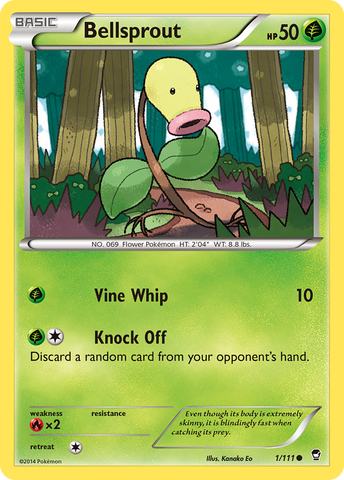 Bellsprout (1/111) [XY: Furious Fists] Reverse Holofoil