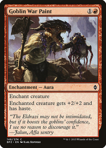 Goblin War Paint [Battle for Zendikar] Foil