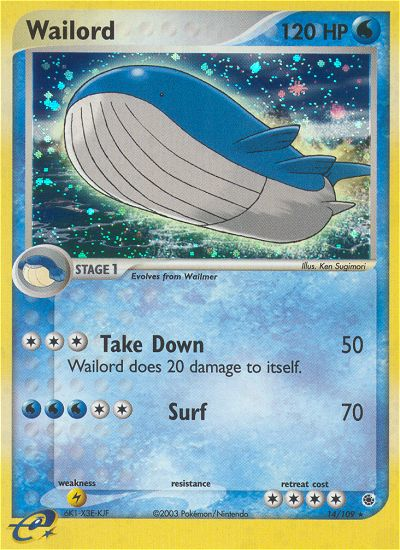 Wailord (14/109) [EX: Ruby & Sapphire] Reverse Holofoil