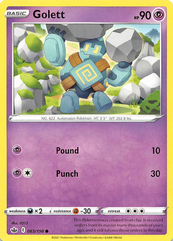 Golett (065/198) [Sword & Shield: Chilling Reign] Reverse Holofoil