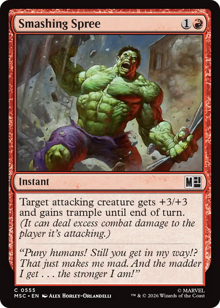 Smashing Spree [Marvel Super Heroes Commander] Foil