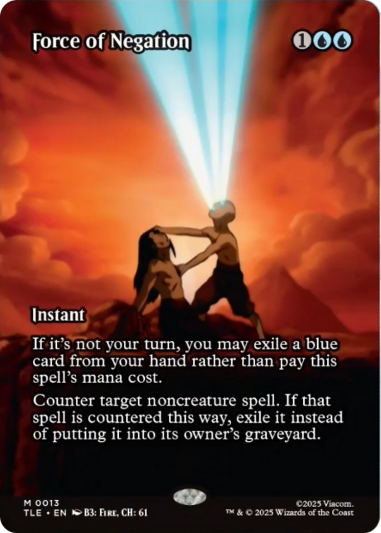 Force of Negation (Borderless) [Avatar: The Last Airbender: Eternal-Legal] Foil