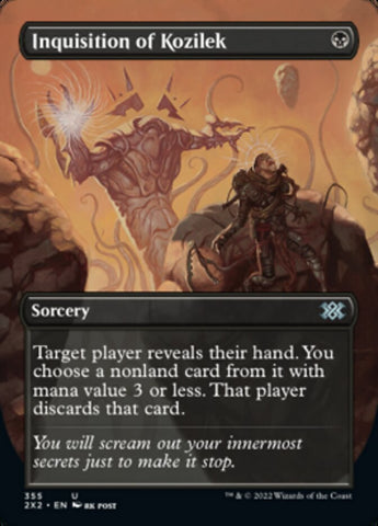 Inquisition of Kozilek (Borderless Alternate Art) [Double Masters 2022] Foil