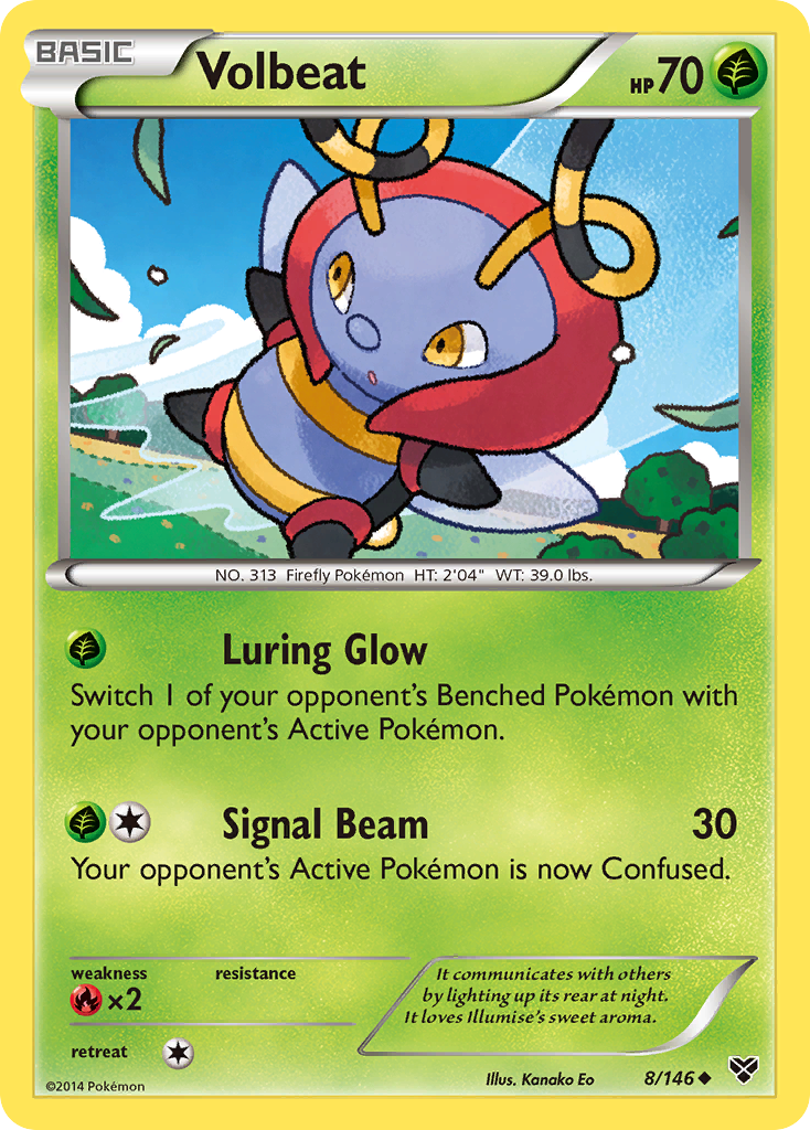 Volbeat (8/146) [XY: Base Set] Reverse Holofoil