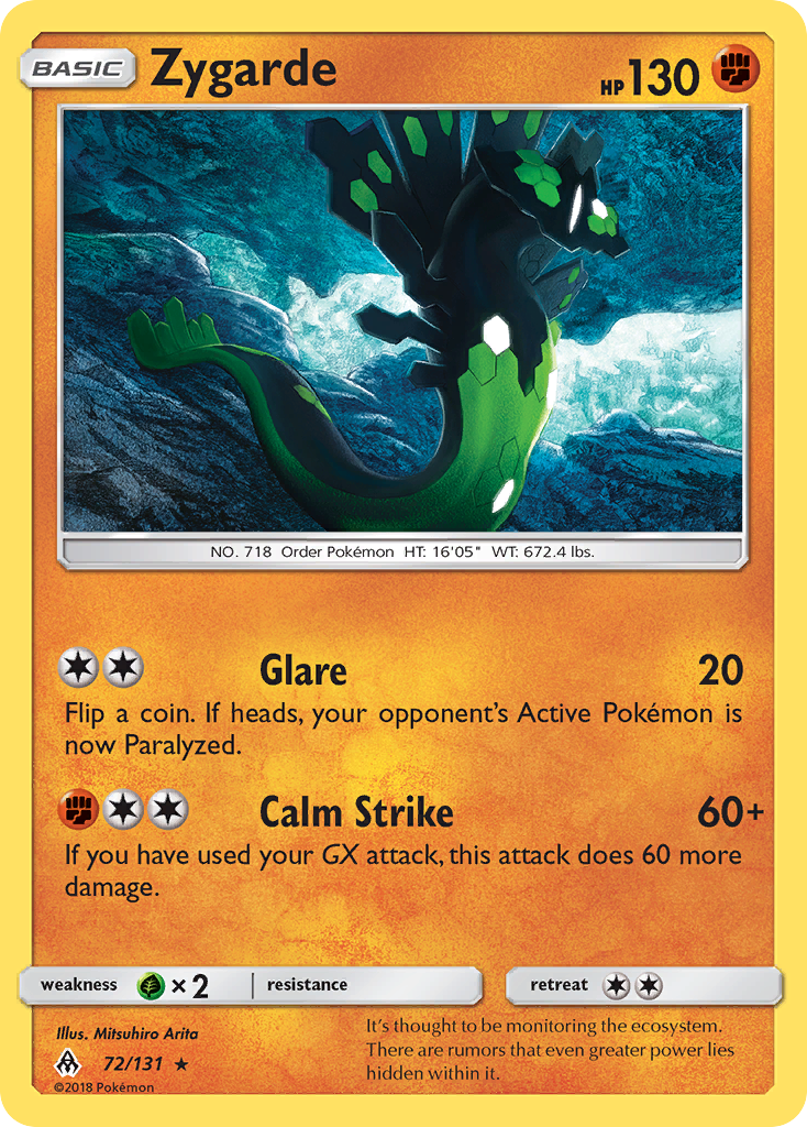 Zygarde (72/131) [Sun & Moon: Forbidden Light] Reverse Holofoil