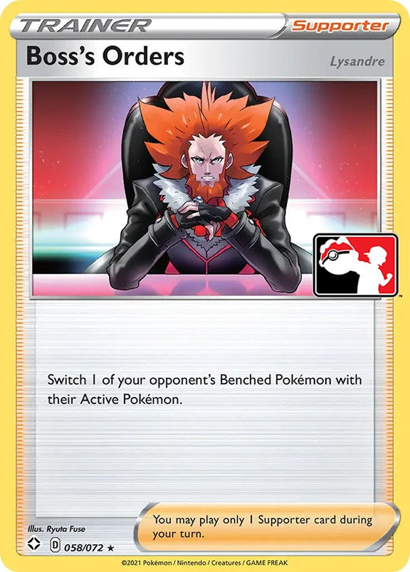 Boss's Orders (058/072) [Prize Pack Series One] Holofoil