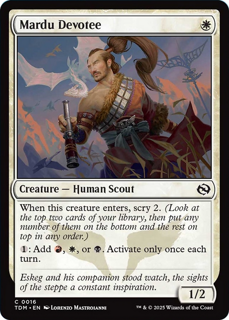 Mardu Devotee [Tarkir: Dragonstorm] Foil