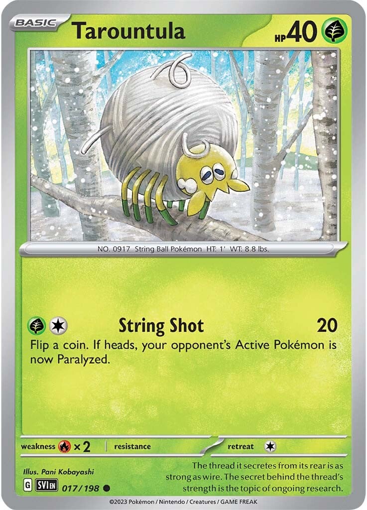 Tarountula (017/198) [Scarlet & Violet: Base Set] Reverse Holofoil