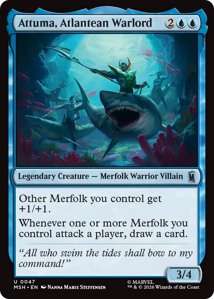 Attuma, Atlantean Warlord [Marvel Super Heroes] Foil