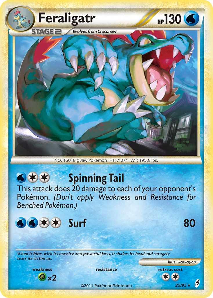 Feraligatr (25/95) [HeartGold & SoulSilver: Call of Legends] Reverse Holofoil