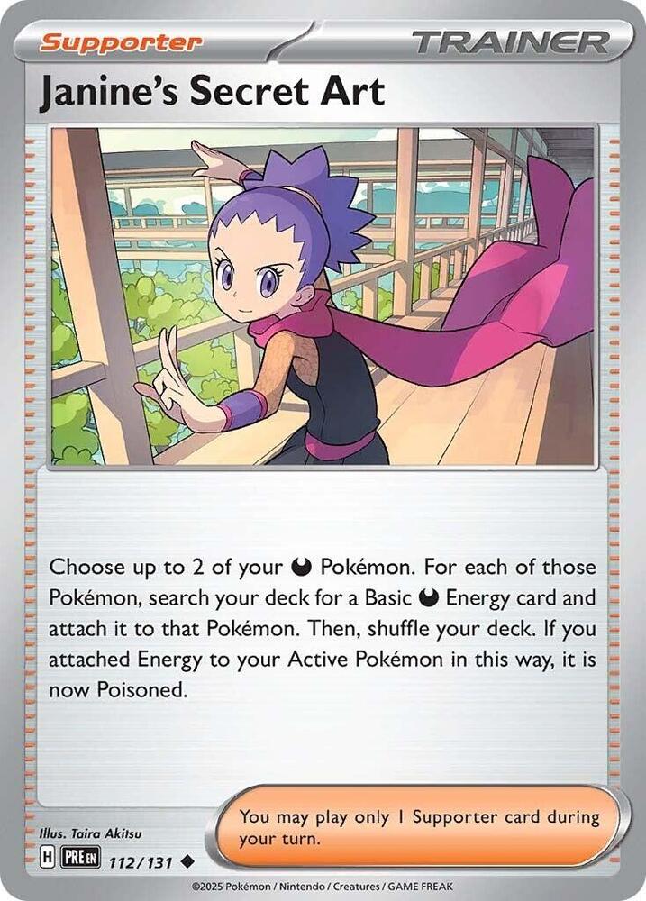 Janine's Secret Art (112/131) [Scarlet & Violet: Prismatic Evolutions] Reverse Holofoil