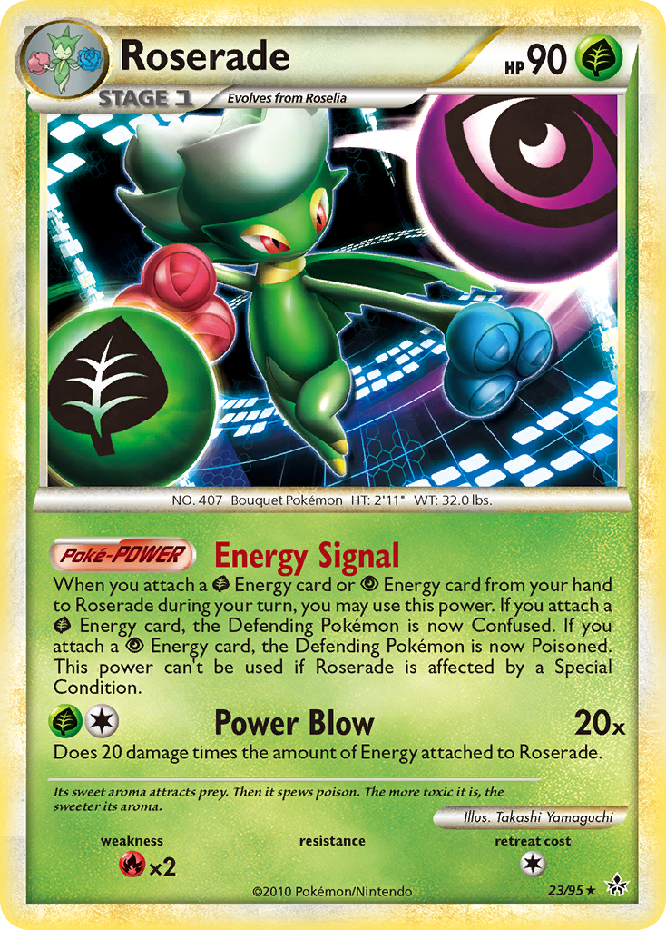 Roserade (23/95) [HeartGold & SoulSilver: Unleashed] Reverse Holofoil