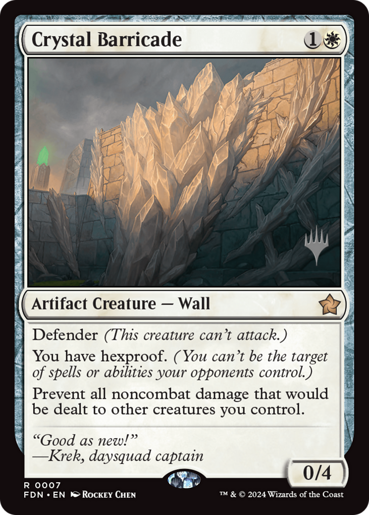 Crystal Barricade [Foundations Promos] Foil