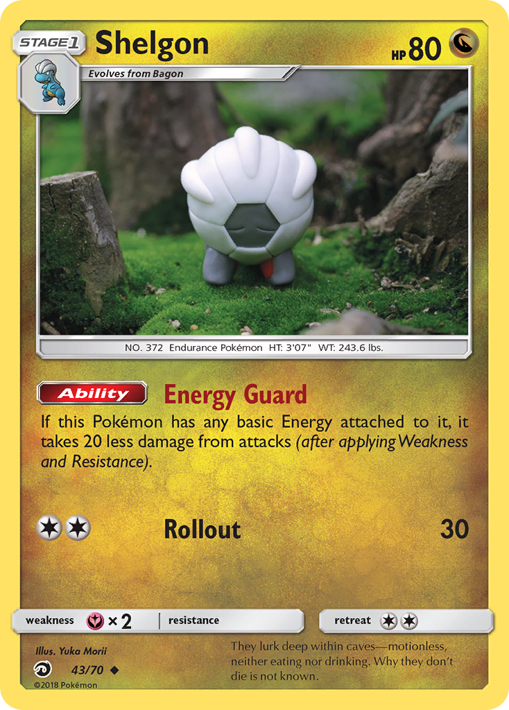Shelgon (43/70) [Sun & Moon: Dragon Majesty] Reverse Holofoil