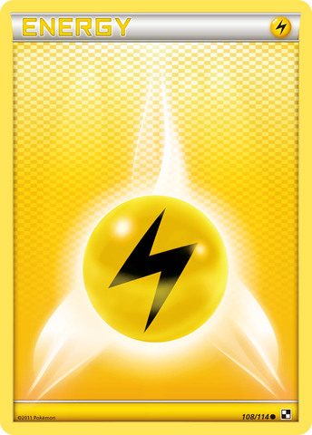 Lightning Energy (108/114) [Black & White: Base Set] Reverse Holofoil
