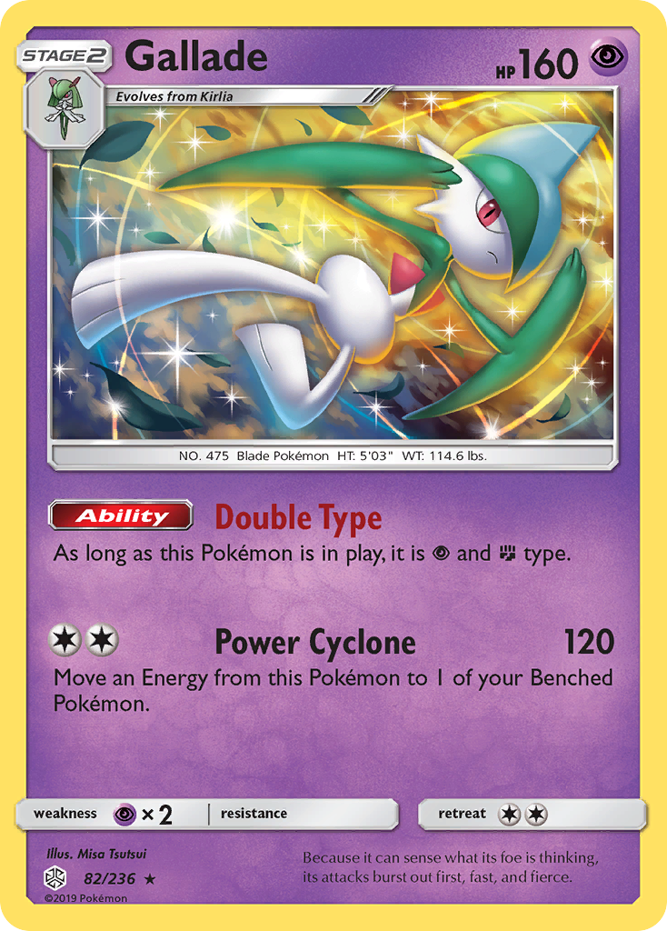 Gallade (82/236) [Sun & Moon: Cosmic Eclipse] Reverse Holofoil