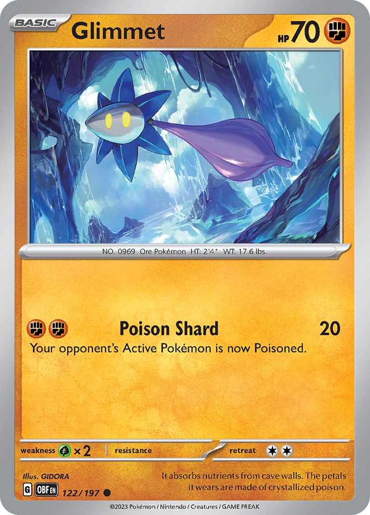 Glimmet (122/197) [Scarlet & Violet: Obsidian Flames] Reverse Holofoil