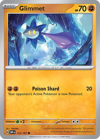 Glimmet (122/197) [Scarlet & Violet: Obsidian Flames] Reverse Holofoil
