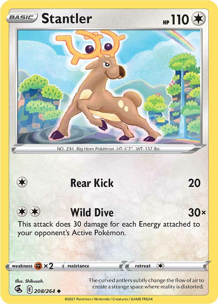 Stantler (208/264) [Sword & Shield: Fusion Strike] Reverse Holofoil