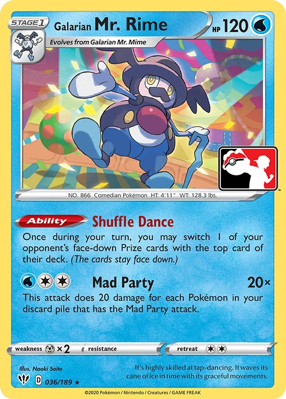 Galarian Mr. Rime (036/189) [Prize Pack Series One] Holofoil
