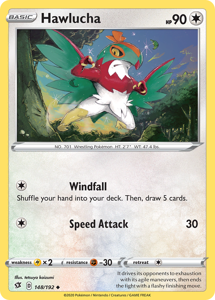Hawlucha (148/192) [Sword & Shield: Rebel Clash] Reverse Holofoil