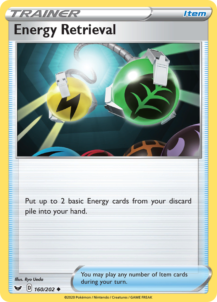 Energy Retrieval (160/202) [Sword & Shield: Base Set] Reverse Holofoil