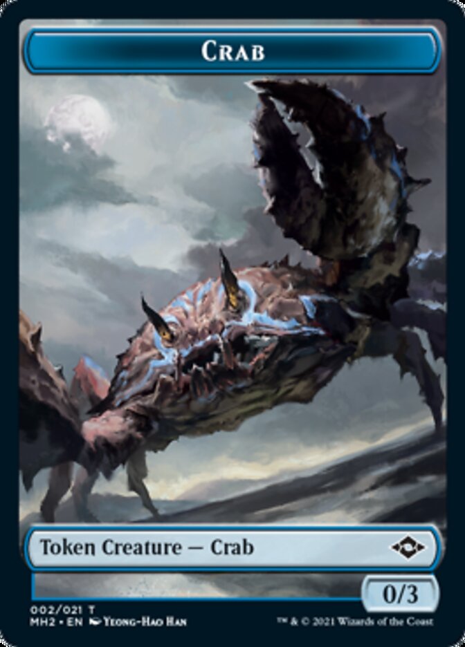Crab // Food (18) Double-Sided Token [Modern Horizons 2 Tokens] Foil