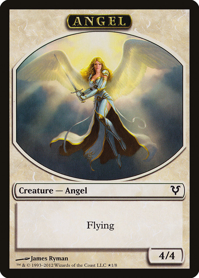 Angel // Demon Double-Sided Token [Open the Helvault] Foil