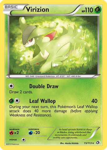 Virizion (15/113) [Black & White: Legendary Treasures] Reverse Holofoil