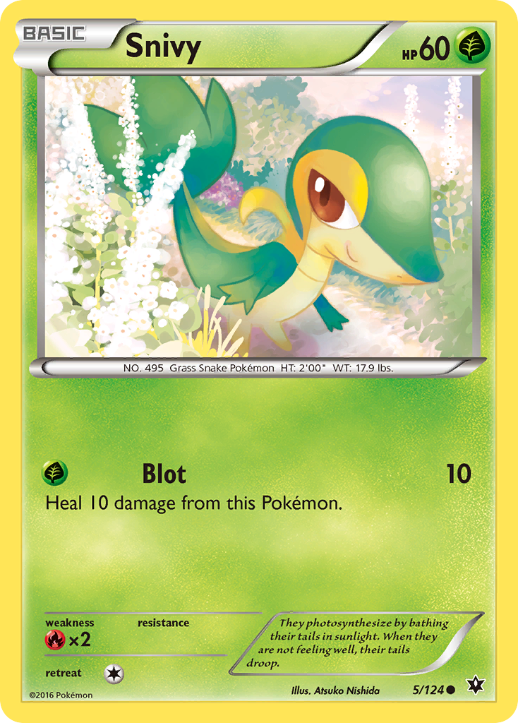 Snivy (5/124) [XY: Fates Collide] Reverse Holofoil