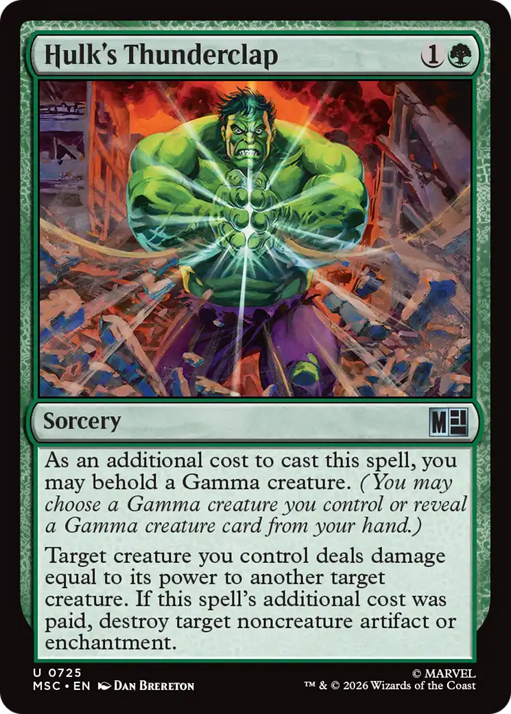Hulk's Thunderclap [Marvel Super Heroes Commander] Foil