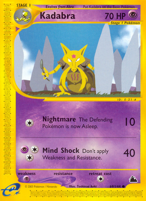 Kadabra (69/144) [Skyridge] Reverse Holofoil