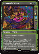 Balustrade Wurm (Showcase) [Duskmourn: House of Horror] Foil
