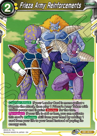 Frieza Army Reinforcements (EB1-48) [Battle Evolution Booster] Parallel Foil