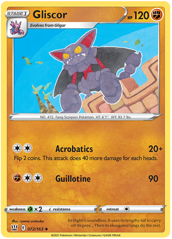 Gliscor (072/163) [Sword & Shield: Battle Styles] Reverse Holofoil