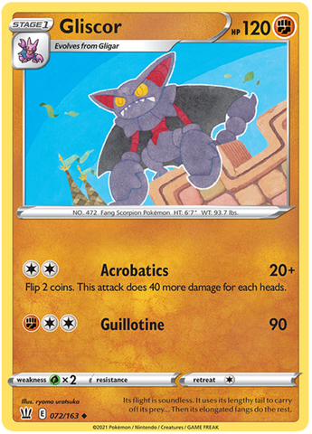 Gliscor (072/163) [Sword & Shield: Battle Styles] Reverse Holofoil