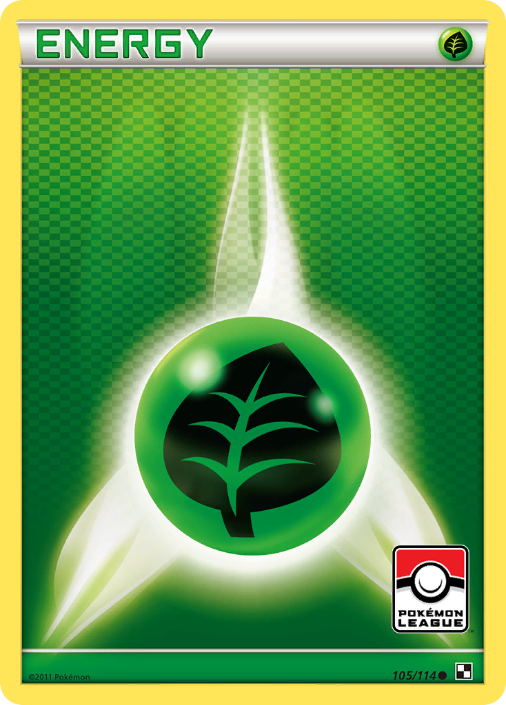 Grass Energy (105/114) [Black & White: Base Set] Reverse Holofoil