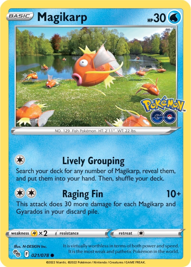 Magikarp (021/078) [Pokémon GO] Reverse Holofoil